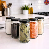 Glass 1000ml Jar For Kitchen