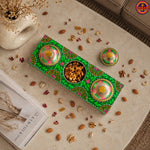 Mandala Art Green Dry Fruit Box