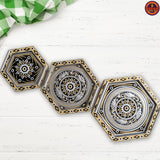 Royal Black Hexagon Trays