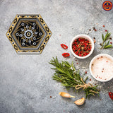 Royal Black Hexagon Trays