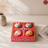 4 Katori Square Red Multi Purpose Box