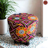 Ajrak Pattern Stool