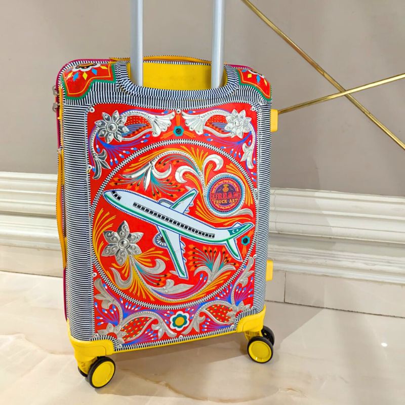 chamakpatti  Suitcase  Pakistani TruckArt  Pakistani Truck Art  traveling  Trolley Bag  online Shopping