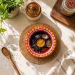 Red Glass Masala Box