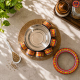 Glass Round Masala Box