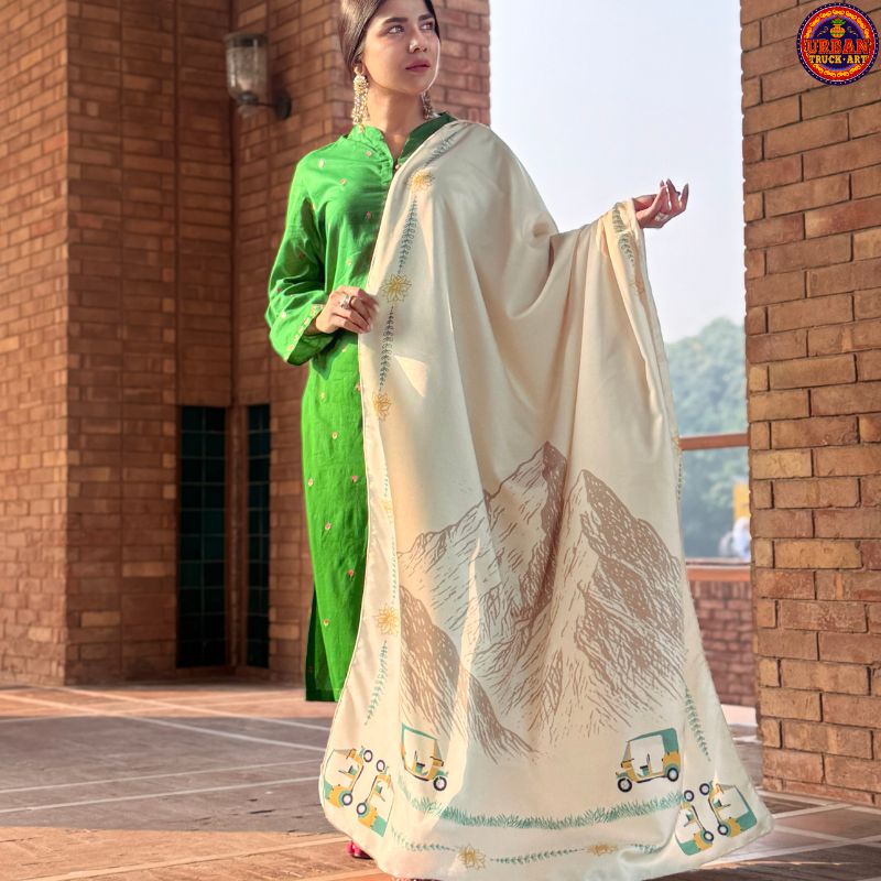 Aasman - E- Passu Shawl