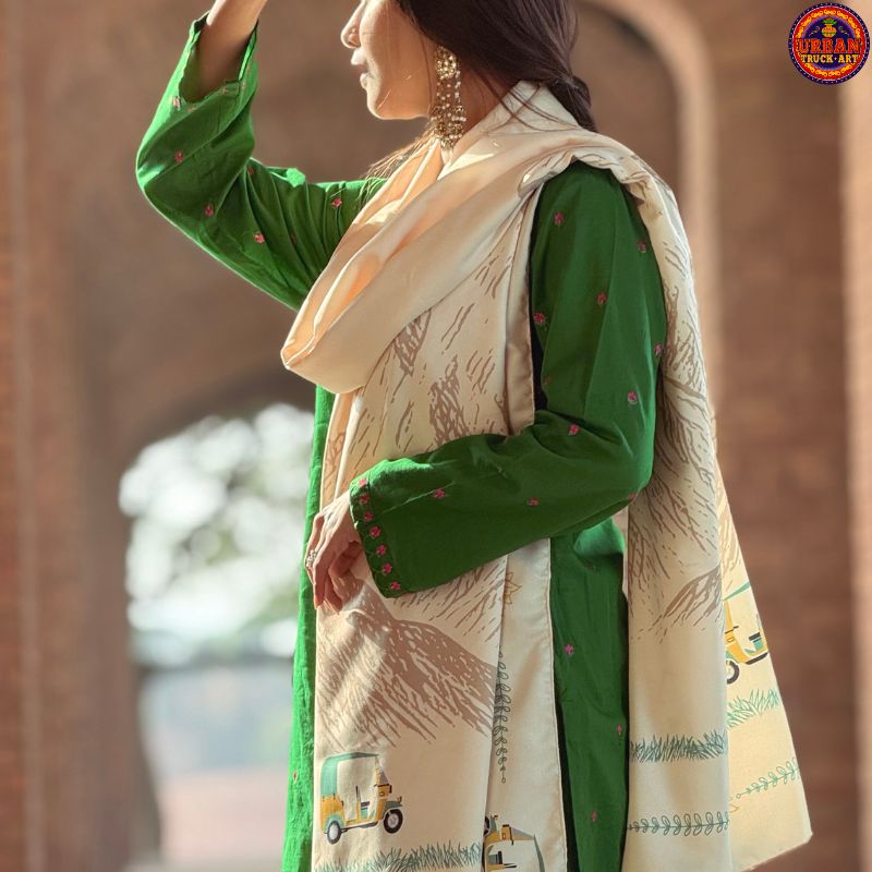 Aasman - E- Passu Shawl