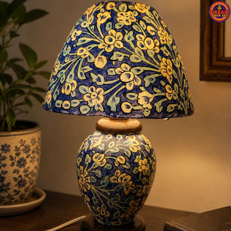 Bali Hand Painted Lamp