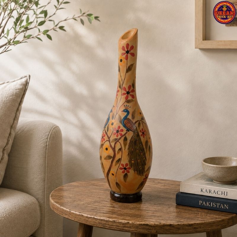 Bangkok Hand Painted Camel Skin Lamp