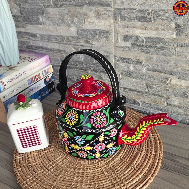 Black Mandala Teapot