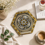 Black Golden Hexagon Tray