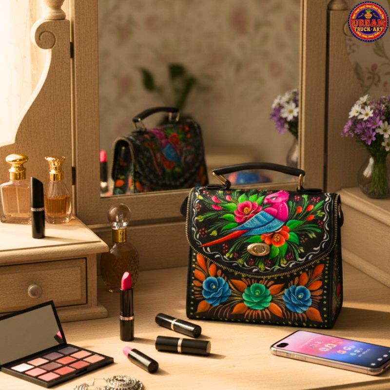 Black Hand Painted Bag