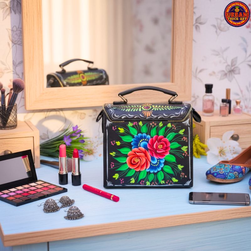 Black Hand Painted Bag