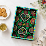 Black Mandala Painted  Serving Tray