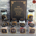 400ml glass jars with Black Spice Jars Label