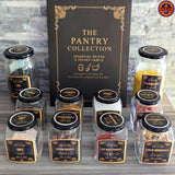 400ml glass jars with Black Spice Jars Label