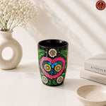 Black Mandala Heart Coffee Mug Pakistan