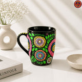 Black Mandala Heart Mug