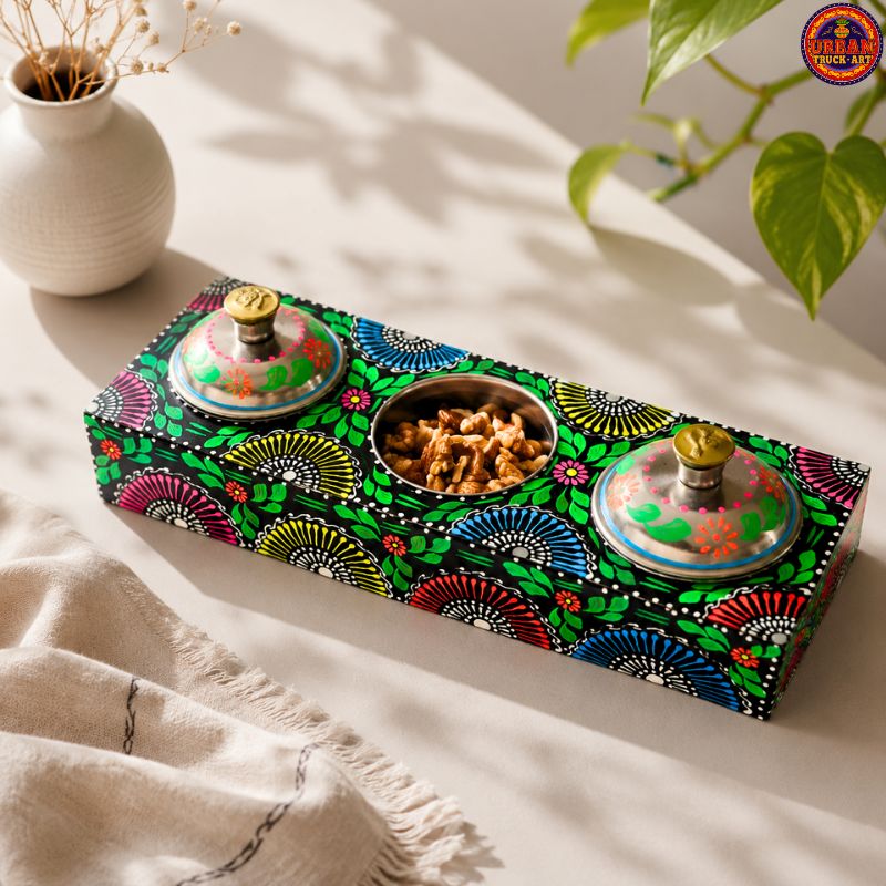 Black Mandala Truck Art Box