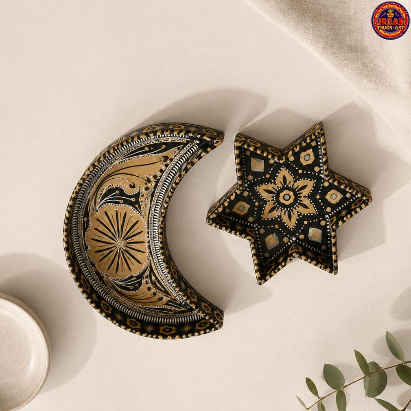Black Star and Moon Tray
