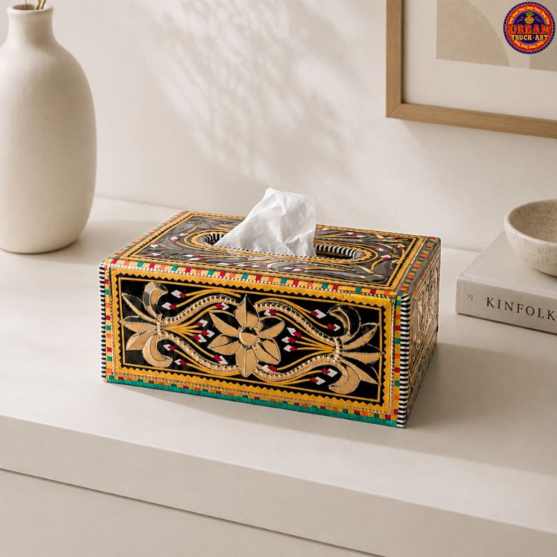 Black Tissue Box Holder