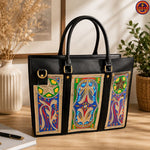 Black Handmade Truck Art Laptop Bag