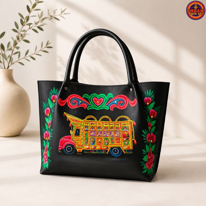 Truck Hand Painted Tote Bag