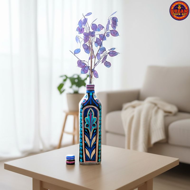 Blue Blossom Decorative Bottle