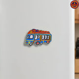 Blue Bus Magnet