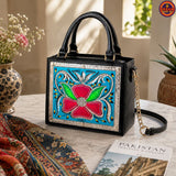 Blue Cross Stitch Handbag