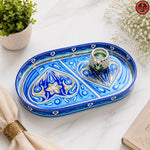 Blue Breakfast Tray