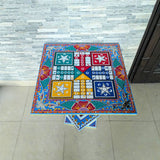 Square Blue Ludo Coffee Table