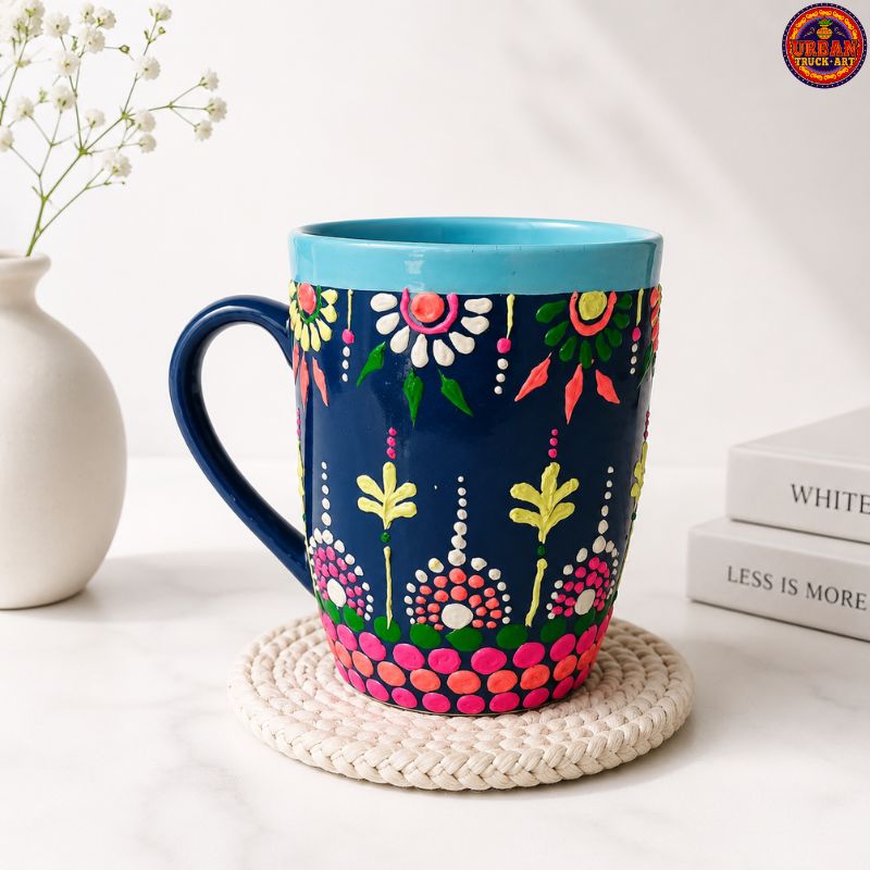 Blue Mandala Art Decorative Mug