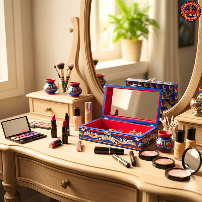 Majestic Blue Make Up Box