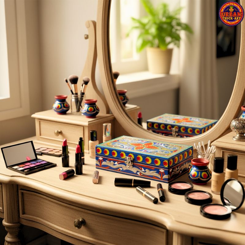 Majestic Blue Make Up Box