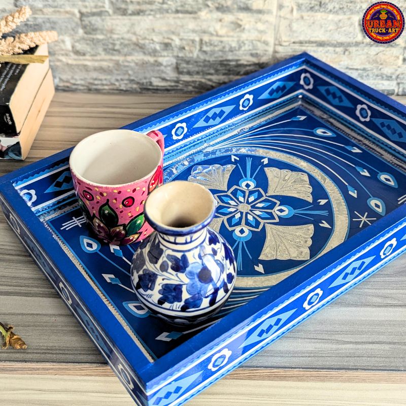 Blue Pottery Design Tray