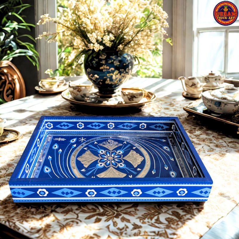 Blue Pottery Design Tray