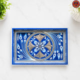 Blue Wooden Tray