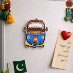 Blue Rickshaw Front Magnet