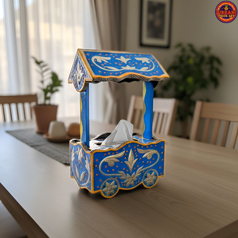 Royal Blue Tissue Cart