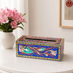 Blue Tissue Box Cover