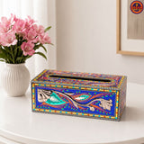 Blue Tissue Box Cover