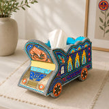 Truck Art Wooden Tissue Box