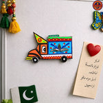 Blue Truck Automobile Truck Art Fridge Magnets
