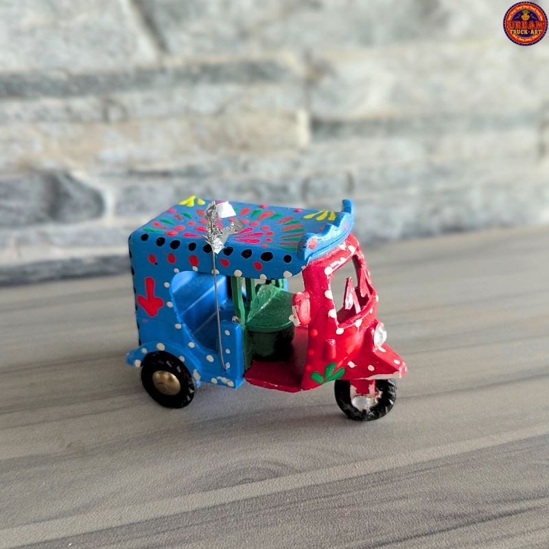 Red & Blue Mini Rickshaw