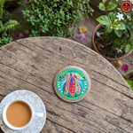 Green Bow Coaster