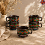 Brown Hand Painted Mandala Teaset