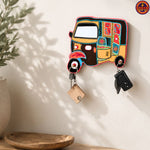 Brown Rickshaw Key Holder