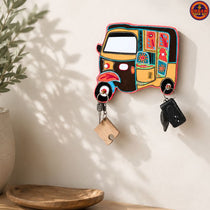 Brown Rickshaw Key Holder