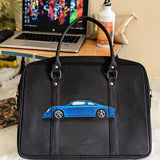 Laptop Bag, blue car painted